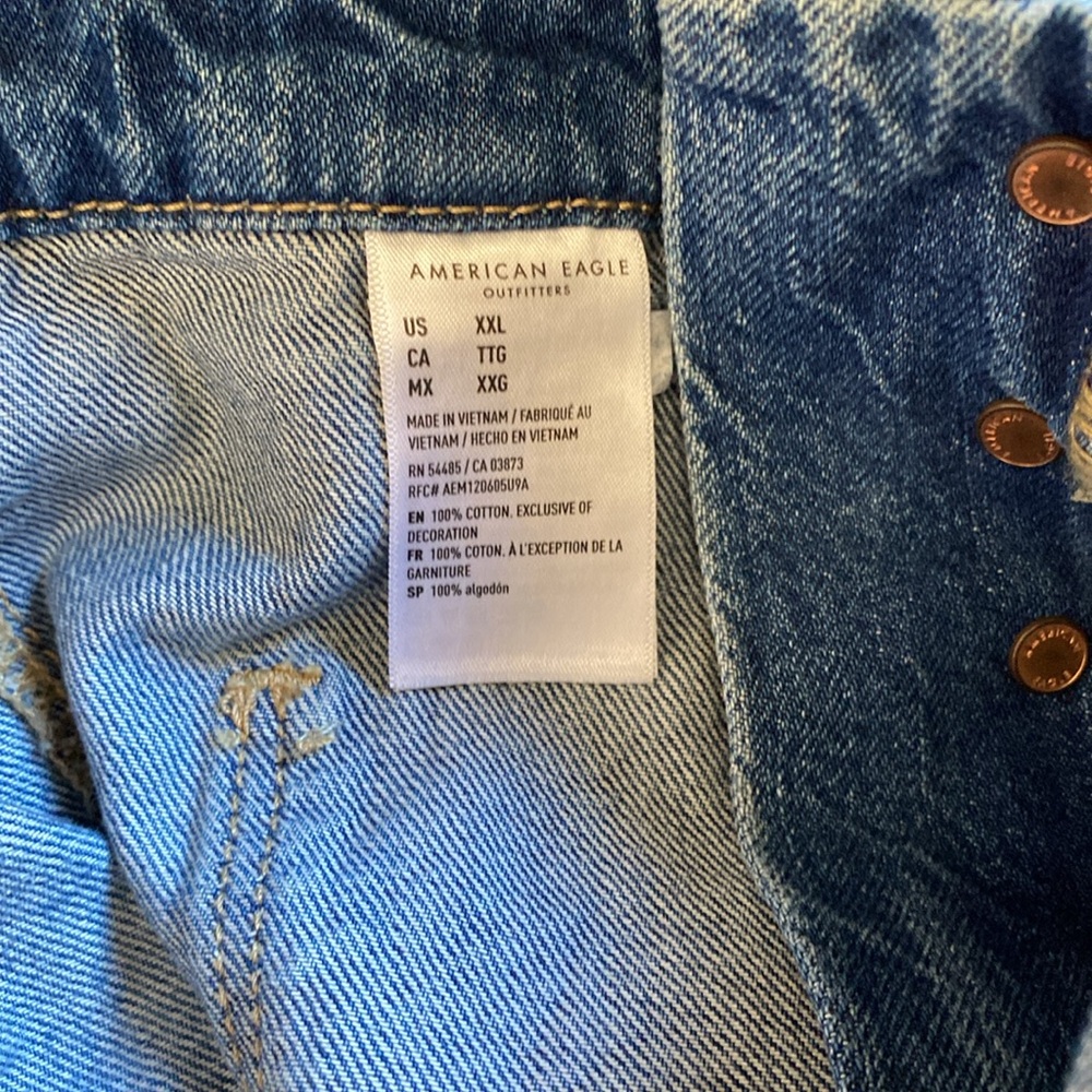American Eagle Denim Shortalls - Picture 4 of 5